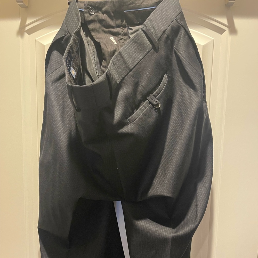 Banana Republic - Men’s Suit - NAVY Color Pin - 46R Jacket - 35/32 Pants - Picture 5 of 7